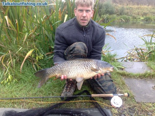 12lb from roundwood's littel pond.On dry fly :D
